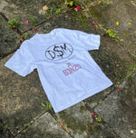 D$M x B3NZO Logo Tee – White